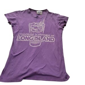 Purple Graphic Tee - Long Island Design